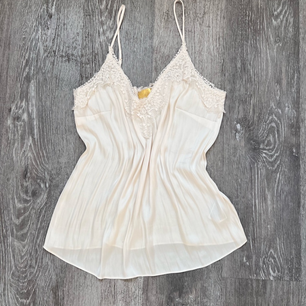 H&M Cream Lace Trim Chemise